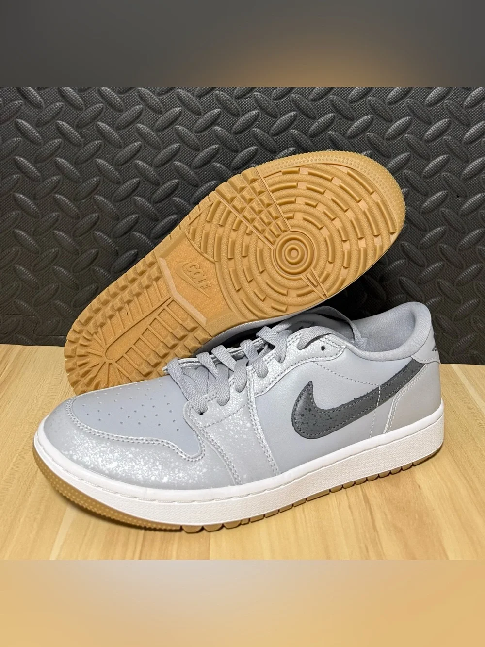 Nike Air Jordan 1 Low G Golf Shoes Wolf Grey Gum DD9315-006 Mens Size 9.5